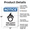 Signmission Fire Safety No Storage OSHA Notice Sign, Aluminum, 12in W x 18in L, 2PK OS-2PACK-NS-A-1218-V-12656 - alternate 4